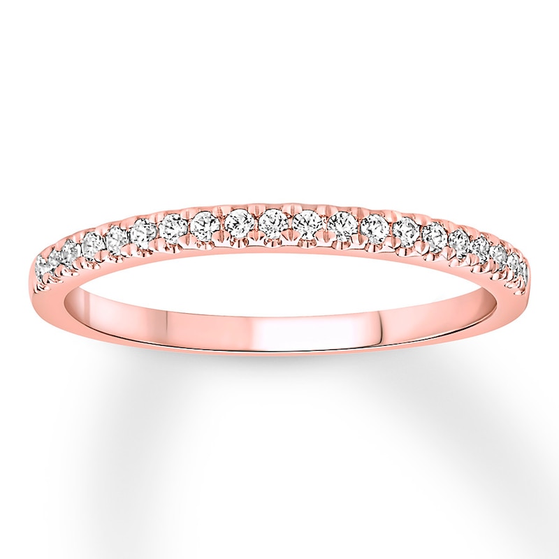 Main Image 1 of Now + Forever Diamond Wedding Band 1/6 Carat tw 10K Rose Gold