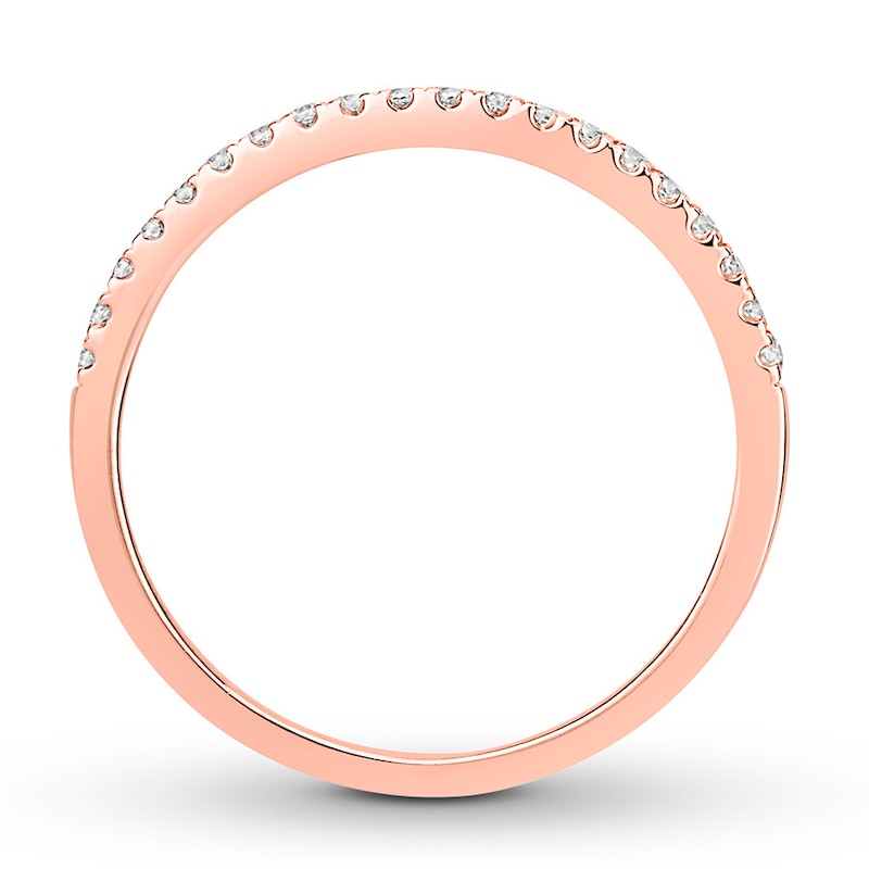 Main Image 2 of Now + Forever Diamond Wedding Band 1/6 Carat tw 10K Rose Gold