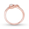 Thumbnail Image 1 of Interwoven Diamond Ring 1/10 ct tw Round-cut 10K Rose Gold