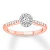 Diamond Engagement Ring 1/3 ct tw Round-cut 10K Two-Tone Gold