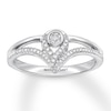 Thumbnail Image 0 of Interwoven Diamond Ring 1/10 ct tw Round-cut Sterling Silver