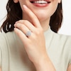 Thumbnail Image 1 of Diamond Engagement Ring 1 ct tw Baguette & Round 14K White Gold
