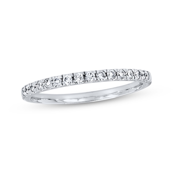 Diamond Wedding Band 1/5 ct tw Round-cut 14K White Gold