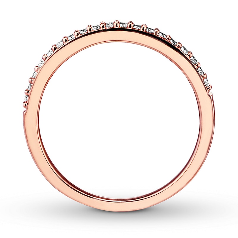 Main Image 2 of Diamond Wedding Band 1/6 ct tw 14K Rose Gold