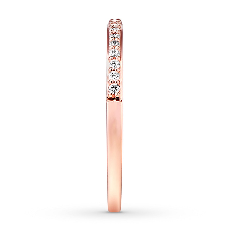 Main Image 3 of Diamond Wedding Band 1/6 ct tw 14K Rose Gold