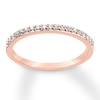 Thumbnail Image 3 of Diamond Wedding Band 1/6 ct tw 14K Rose Gold