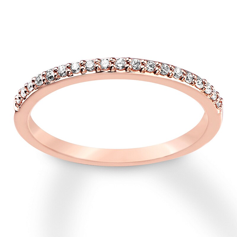 Main Image 4 of Diamond Wedding Band 1/6 ct tw 14K Rose Gold