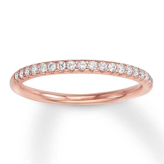 Diamond Wedding Band 1/5 ct tw 14K Rose Gold | Kay