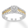 Thumbnail Image 0 of Diamond Engagement Ring 1/5 ct tw Round-cut 10K Two-Tone Gold