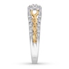 Thumbnail Image 1 of Diamond Engagement Ring 1/5 ct tw Round-cut 10K Two-Tone Gold