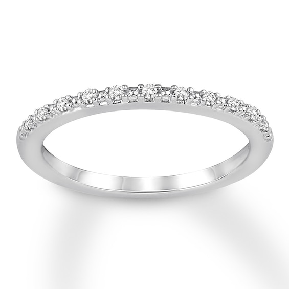 Now + Forever Diamond Wedding Band 1/20 ct tw 10K White Gold