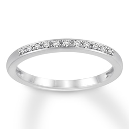 Now + Forever Diamond Wedding Band 1/20 ct tw 10K White Gold