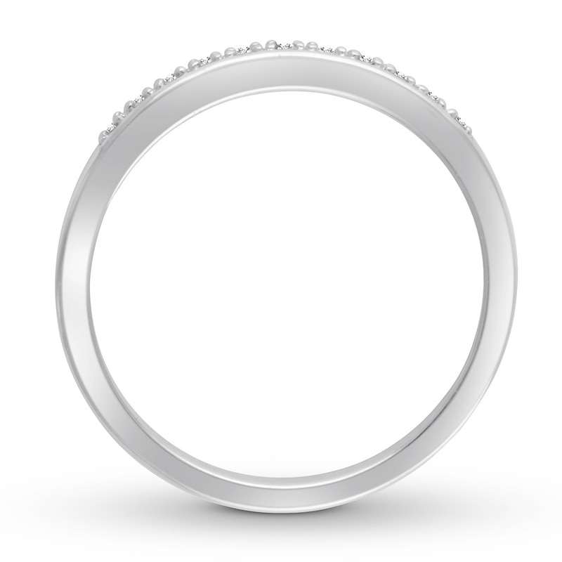 Main Image 3 of Now + Forever Diamond Wedding Band 1/20 ct tw 10K White Gold