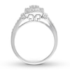 Thumbnail Image 2 of Diamond Engagement Ring 1/3 ct tw Round-cut 10K White Gold