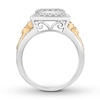 Thumbnail Image 2 of Now + Forever Diamond Engagement Ring 1/2 ct tw Princess & Round 14K Gold