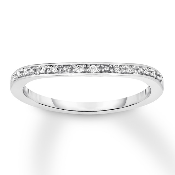 Now + Forever Diamond Wedding Band 1/20 ct tw 14K White Gold