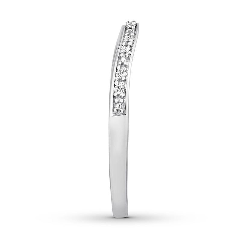 Main Image 3 of Now + Forever Diamond Wedding Band 1/20 ct tw 14K White Gold