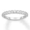 Thumbnail Image 1 of Now + Forever Diamond Wedding Band 1/4 ct tw Bezel-set/Round 14K White Gold