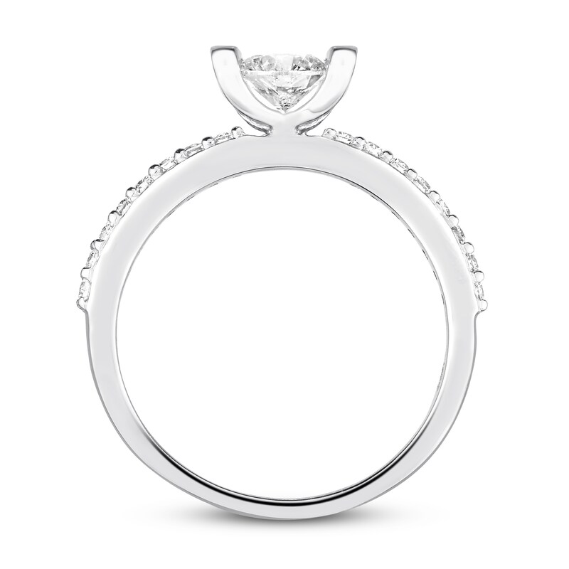 Diamond Engagement Ring 3/4 ct tw Round-cut 14K White Gold