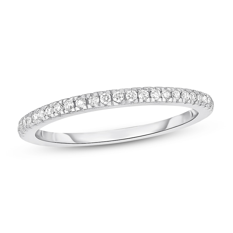 Main Image 1 of Now + Forever Diamond Wedding Band 1/6 ct tw 14K White Gold
