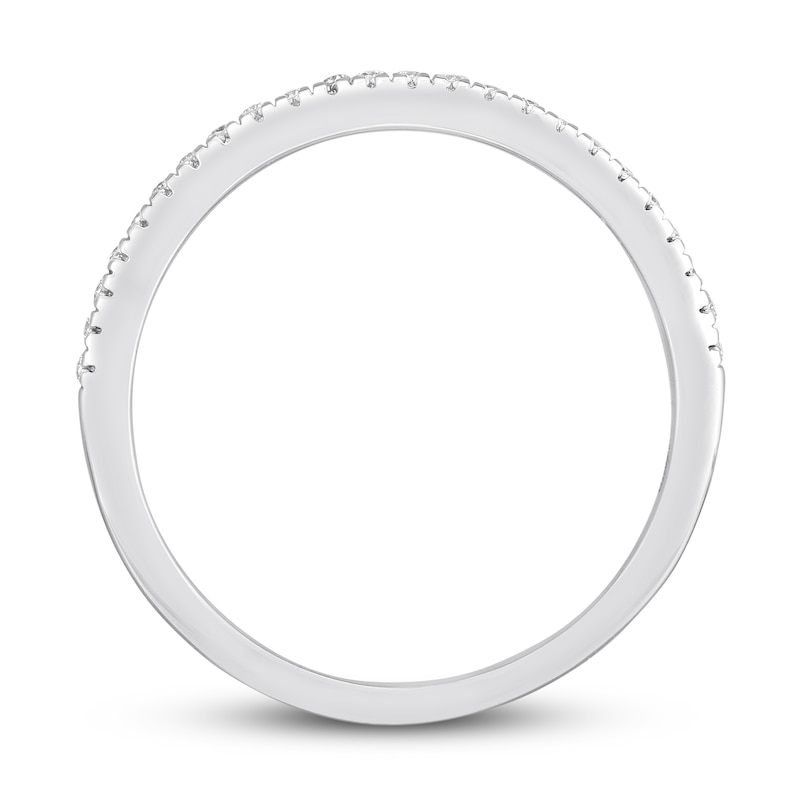 Main Image 2 of Now + Forever Diamond Wedding Band 1/6 ct tw 14K White Gold
