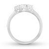 Thumbnail Image 2 of Now + Forever 3-Stone Diamond Wedding Band 3/4 ct tw Round 14K White Gold