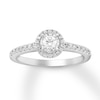 Thumbnail Image 0 of Diamond Engagement Ring 1/3 ct tw Round-cut 10K White Gold