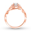 Thumbnail Image 3 of Diamond Engagement Ring 5/8 ct tw Round-cut 14K Rose Gold