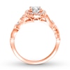 Thumbnail Image 2 of Diamond Engagement Ring 5/8 ct tw Round-cut 14K Rose Gold