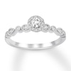 Thumbnail Image 1 of Now + Forever Diamond Engagement Ring 1/4 ct tw Round-cut 10K White Gold