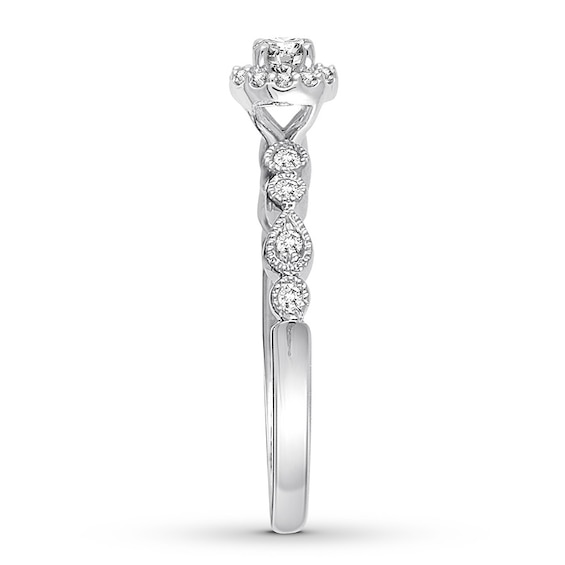 Thumbnail Image 2 of Now + Forever Diamond Engagement Ring 1/4 ct tw Round-cut 10K White Gold