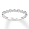 Thumbnail Image 0 of Diamond Wedding Band 1/15 ct tw Round-cut 10K White Gold