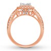 Thumbnail Image 2 of Diamond Engagement Ring 1 ct tw Princess and Round 14K Two-Tone Gold
