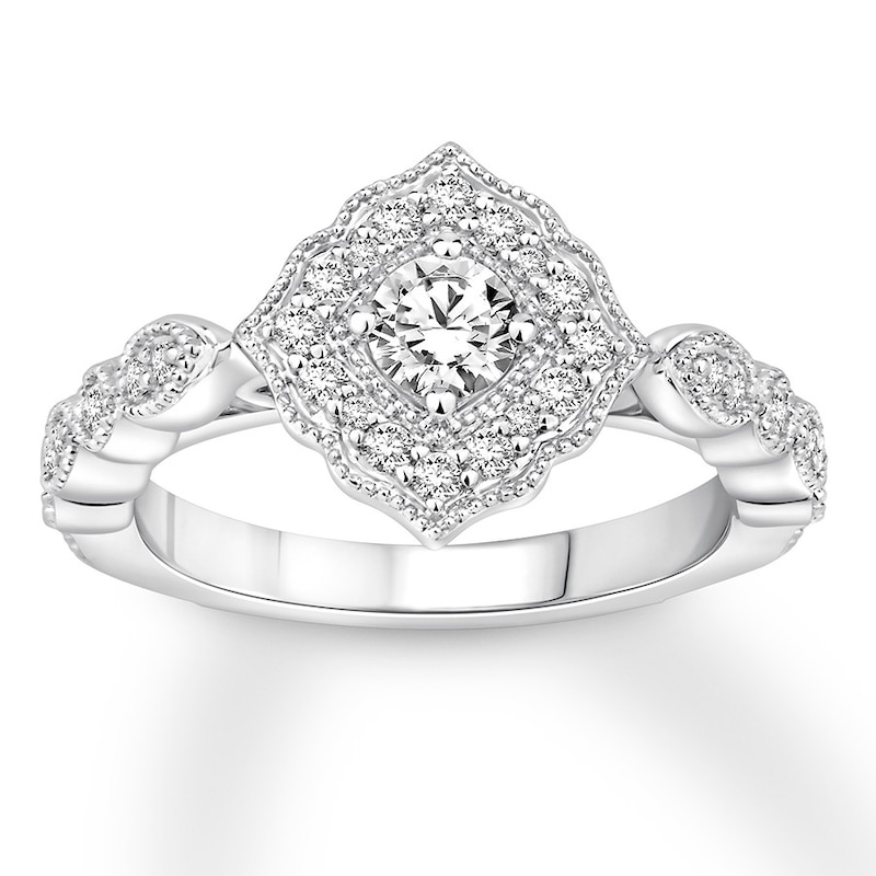 Main Image 1 of Now + Forever Diamond Engagement Ring 5/8 ct tw Round-cut 14K White Gold