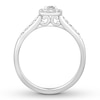 Thumbnail Image 2 of Now + Forever Diamond Engagement Ring 1/3 ct tw Princess & Round 10K White Gold