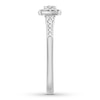 Thumbnail Image 3 of Now + Forever Diamond Engagement Ring 1/3 ct tw Princess & Round 10K White Gold