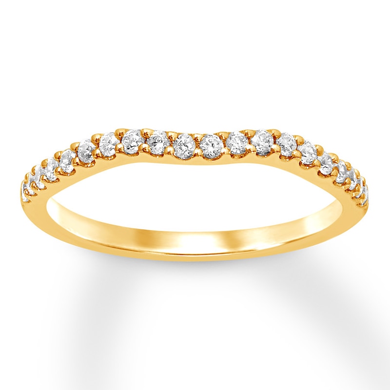 Main Image 1 of Now + Forever Diamond Wedding Band 1/4 ct tw Round-cut 14K Yellow Gold