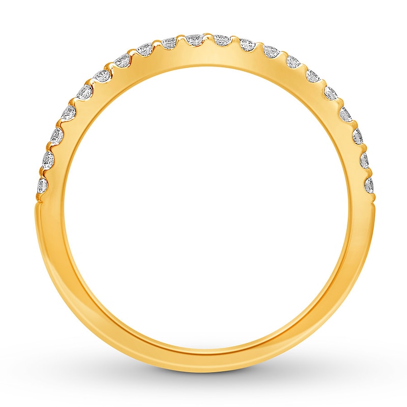 Main Image 2 of Now + Forever Diamond Wedding Band 1/4 ct tw Round-cut 14K Yellow Gold