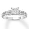 Thumbnail Image 0 of Diamond Engagement Ring 1/4 ct tw Round-cut 10K White Gold