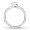 Thumbnail Image 1 of Diamond Engagement Ring 1/4 ct tw Round-cut 10K White Gold