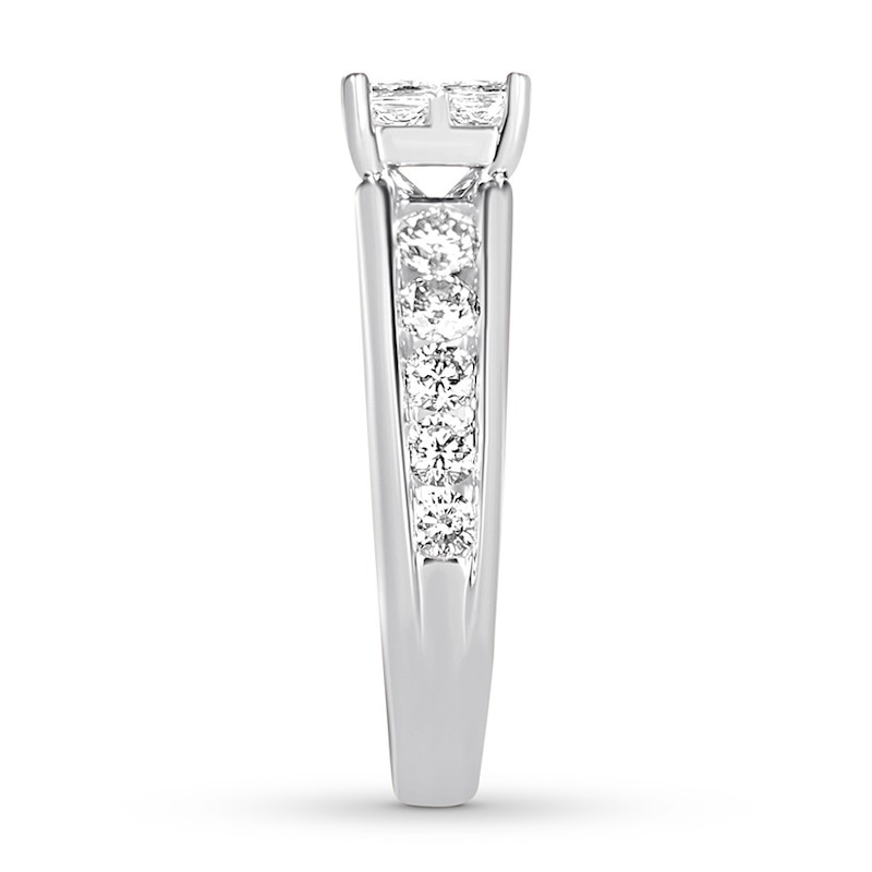 Main Image 3 of Now + Forever Princess-cut Diamond Engagement Ring 1-7/8 ct tw 14K White Gold