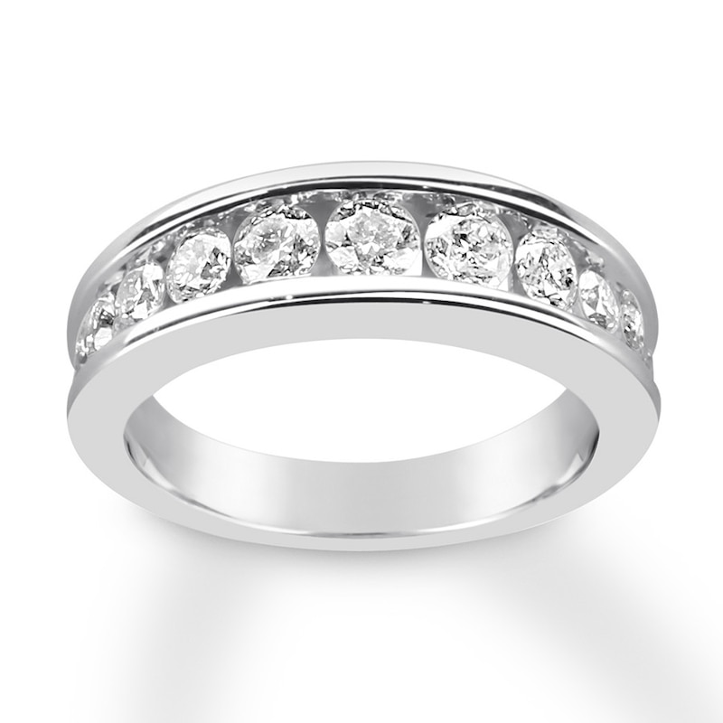 Main Image 7 of Now + Forever Diamond Wedding Band 1-1/5 ct tw Round-cut 14K White Gold