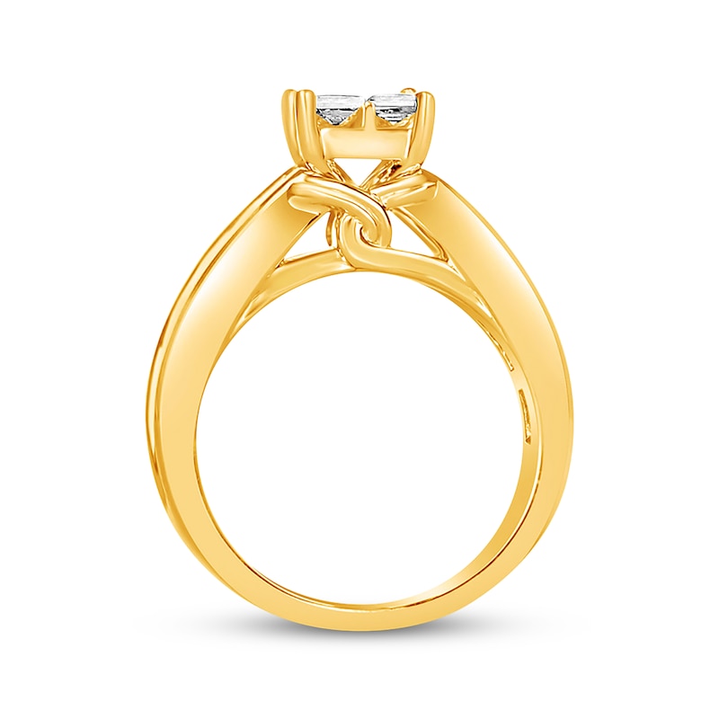 Main Image 4 of Now + Forever Princess-cut Diamond Engagement Ring 1-7/8 ct tw 14K Yellow Gold