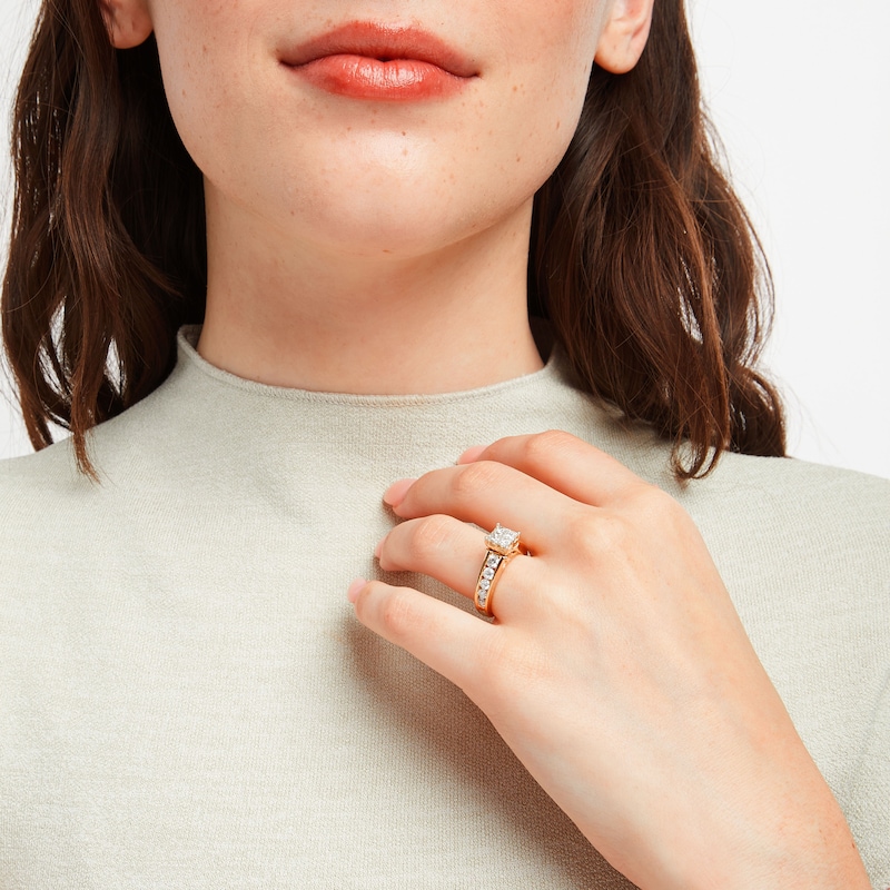 Main Image 5 of Now + Forever Princess-cut Diamond Engagement Ring 1-7/8 ct tw 14K Yellow Gold