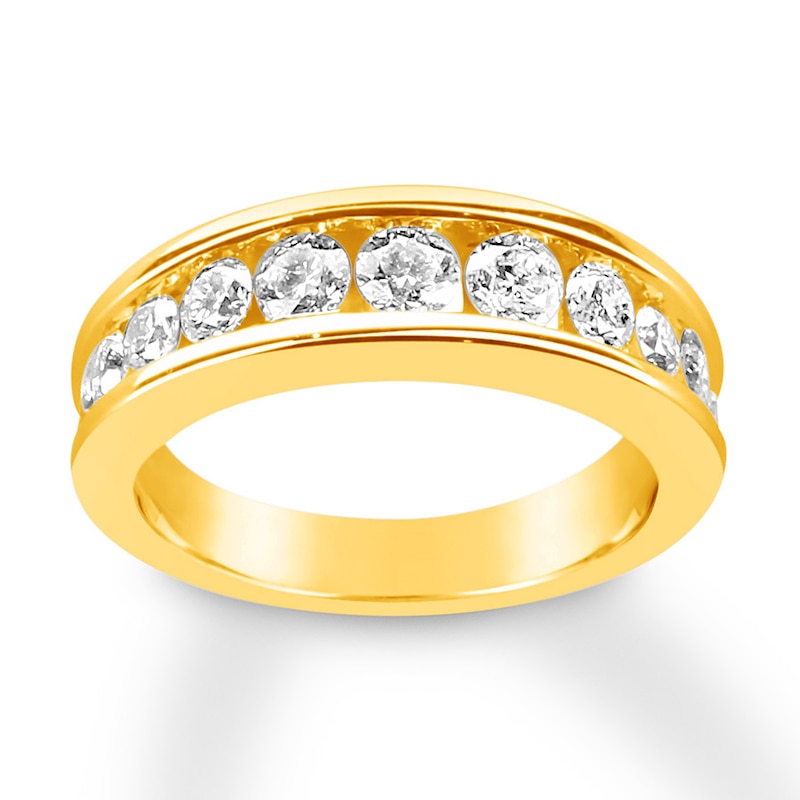 Main Image 7 of Now + Forever Diamond Wedding Band 1-1/5 ct tw Round-cut 14K Yellow Gold
