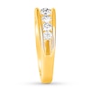 Diamond Wedding Band 1-1/5 ct tw Round-cut 14K Yellow Gold