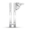 Thumbnail Image 2 of Diamond Enhancer Ring 1/2 ct tw Round-cut 14K White Gold