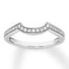 Thumbnail Image 0 of Diamond Wedding Band 1/8 ct tw Round-cut 14K White Gold