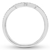 Thumbnail Image 1 of Diamond Wedding Band 1/8 ct tw Round-cut 14K White Gold