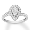 Diamond Engagement Ring 3/4 ct tw 14K White Gold